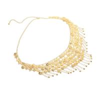 FOYTOKI Ethnic Style Metal Waist Chain Belt With Adjustable Tassels And Coin Pendants For Women Multilayer Hip Jewelry For Belly Dance And Festival Outfits