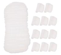 FOYTOKI Forro de Pañal de Tela para Recién Nacidos, Insertos Reutilizables de Algodón Transpirable 12 Capas, Pequeño 10 Piezas para Bebés, Absorbente y Forma de Cacahuete, Cuidado