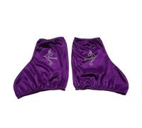 FOYTOKI Fundas Elásticas para Patines de Hielo de Poliéster, Protectores Portátiles para Botas de Patinaje, Talla M, Color Púrpura, Accesorios para Hockey y Patinaje sobre Hielo