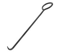 FOYTOKI Gancho para Tapa de Arqueta Metálico Resistente Herramienta de Elevación para Alcantarillas con Diseño Duradero y Agarre Seguro para Uso Interior y Exterior Longitud Cómoda para