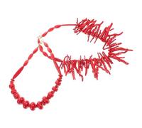 FOYTOKI Gargantilla Collar Coral Accesorio De Playa Diseño De Cuentas Collar De Mujer