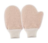 FOYTOKI Guante Exfoliante Doble Cara 2 Piezas Guantes De Baño Para Exfoliación Corporal y Seguro Adecuado Para Ducha y Spa Limpieza Profunda y Cuidado