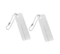 FOYTOKI Herramienta Afiladora de Anzuelos de Pesca Portátil 2 Piezas con Lámina de Diamante 8001, Lima de Anzuelo Mini para Uso al Aire Libre y Viaje, Accesorios Pesca Compactos