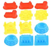 FOYTOKI Juego De 30 Moldes De Arena para Jugar En La Playa Moldes Divertidos para Castillos Infantiles Moldes para Construir Castillos Moldes para Castillos Infantiles Color Aleatorio