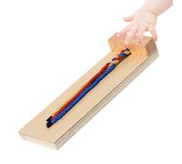 FOYTOKI Juguete para Trenzar el Cabello de Madera Bordes Redondeados para Desarrollo Motriz Fino y Coordinación Mano-ojo, Adecuado para Niños en Temprana en Casa o Escuela