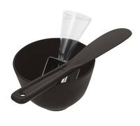 FOYTOKI Kit de Cuencos para Mascarillas Faciales con Cuchara y Palillo, Herramienta Segura y Fácil de Usar para Rutina de Cuidado Facial en Silicona y Pp