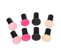 FOYTOKI Kit De Maquillaje 8 Esponjas Mango Húmedas y Secas Soplos De Polvo Esponja Para Base De Maquillaje