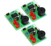 FOYTOKI Kit de Soldadura Electrónica para Proyectos DIY 3 Juegos, Placa Rf4 Verde Fácil de Montar para Aprendizaje de Electrónica y Práctica de Circuitos Flash