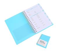 FOYTOKI Libro de Contraseñas con Pestañas Alfabéticas Registro Web Organizador de Claves y Direcciones Cuaderno Espiral con Papel Resistente al Tinta Azul Claro