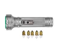 FOYTOKI Linterna Portátil de Hierro Bombillas Vintage, Luz Ajustable para Exteriores y Aventuras Nostálgicas Estilo Años 80