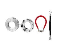 FOYTOKI Llave para Radios de Bicicleta de Montaña Acero Niquelado Kit 4 Piezas 3 Llaves Radios Herramienta Precisa para Ajuste y Corrección de Llanta Accesorio Ciclismo Reparación Ruedas