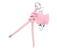 FOYTOKI Llavero Colgante De Lazo Rosa Para Móvil y Bolso Doble Función Como Charm Para Funda o Llavero Diseño Elegante y Duradero Para Decoración Personalizada