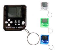 FOYTOKI Llavero Colgante de Videojuego Mini Portátil Transparente 4 Piezas para Decoración de Mochila y Obsequio de Cumpleaños, Accesorios Creativos para Fiesta y Bolso