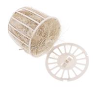 FOYTOKI Material de Nidificación para Pájaros con Cesta de Algodón y Yute, Adecuado para Larks y Canarios en Jaulas o Jardines, Proporciona un Lecho Cómodo y Seguro