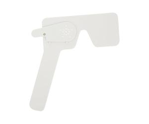 FOYTOKI Oclusor Ocular de Plástico Blanco para Prueba de Visión Diseño Portátil, Adecuado para Exámenes en Hospital y Escuela, Herramienta Profesional para Evaluación Visual