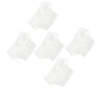 FOYTOKI Pañales Reutilizables Absorbentes para Uso Nocturno Hábitos Saludables de Sueño 5 Piezas para Recién Nacidos de Algodón Blanco