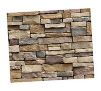 FOYTOKI Papel Pintado Mural de Piedra 3d Autoadhesivo de Pvc, 2 Piezas 45x100 Cm, Pegatinas de Pared para Dormitorio y Salón, Calcomanías Decorativas Resistentes y Removibles