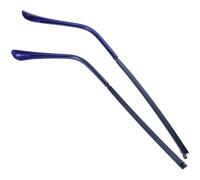 FOYTOKI Patillas de Repuesto de Metal para Gafas, Transparentes Punta Azul, 1 Par, Compatibles Gafas de Sol y Lectura, Brazo Resistente, Accesorio para Reparación y Mantenimiento