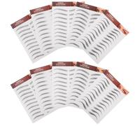 FOYTOKI Pegatinas Impermeables para Cejas 3D Efecto Pelo 10 Piezas Negras para Maquillaje Facial y Cejas Escasas, Accesorio Temporal Fácil de Usar para Mujer