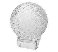 FOYTOKI Pelota de Golf con Soporte Transparente 5 Cm, Exhibidor de Bola de Cristal para Escritorio, Accesorio Decorativo para Golfistas y Coleccionistas, Obsequio Adecuado para Amantes