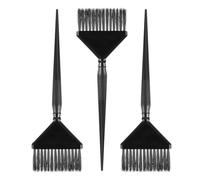 FOYTOKI Pinceles para Teñir el Cabello y Uso Cómodo Juego de 3 de PC Negro Aplicación Uniforme Color Aleatorio para Salón Profesional y Uso Personal
