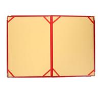 FOYTOKI Portafolios para Hombres Rojo Anillas, Carpeta para Materiales de Clase y Recetas, Organizador de Folios Función de Ahorro