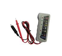 FOYTOKI Probador Digital de Batería para Vehículo 12v Protección contra Sobretensión y Conexión Revertida, Carcasa de Plástico y Metal para Diagnóstico Fiable