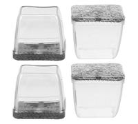 FOYTOKI Protector de Patas de Silla y Mesa de Silicona Reutilizable 4 Piezas para Protección de Suelos en Hogar y Oficina, Cubiertas Resistentes y Antideslizantes