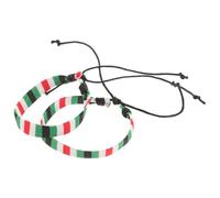 FOYTOKI Pulsera Palestina Ajustable Trenzada de Hilo de Cuerda Artesanal, Pulsera Unisex de Algodón para Mujer y Hombre, Accesorio Casual Diseño Tradicional, 2 Unidades
