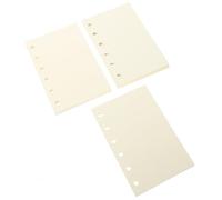 FOYTOKI Recambios de Agenda A7 3 Unidades Papel para Cuaderno Desmontable 6 Agujeros Cuadriculado, Punteado Blanco para Carpeta de Agenda Uso Escolar y Oficina