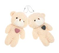 FOYTOKI Recuerdos de Graduación Mini Colgantes de Mochila y Colgantes de Llavero de Coche en Peluche de Animales Suaves y Cómodos, Pack de 2 Piezas Ideales para Adornar