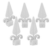 FOYTOKI Remates Puntiagudos de Plástico para Postes de Valla, 10 Uds, Accesorios para Jardín y Puertas, Fácil Soldadura E Instalación, Uso en Vallas de Exterior