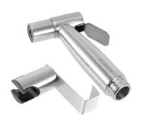 FOYTOKI Rociador de Bidé de Mano, Kit de Pulverizador de Bidé para Inodoro, Acero Inoxidable, Plata, Multiusos, Antióxido, Fácil de Instalar, para Pañales y Mascotas