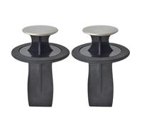 FOYTOKI Sellador de Fregadero Multifuncional Negro 84-86 Mm, Tapón de Agua Dispositivo de Expulsión, Accesorio para Triturador de Residuos de Cocina, Uso en Desagüe de Lavabo y Limpieza