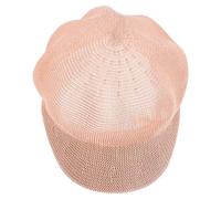 FOYTOKI Sombrero Octogonal Protector Solar de Paja Trenzada para Mujer, Talla Única, Adecuado para Pesca y Viajes al Aire Libre, Color Rosa Piel Transpirable