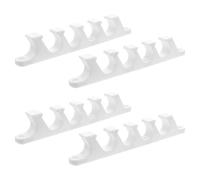 FOYTOKI Soportes Ajustables de Plástico Blanco para Tumbonas de Exterior, 5 Posiciones Multiposición, Conectores de Silla Plegable, Accesorios para Muebles de Jardín y Terraza, Paquete