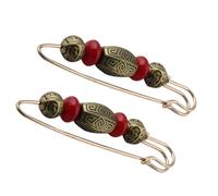 FOYTOKI Sujetadores Retro para Suéter Mujer 2 Piezas Aleación Elegante y Delicada Clips para Ropa sin Dañar Prendas Adecuado para Navidad y San Valentín