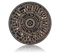 FOYTOKI Tablero de Péndulo de Madera Negro Circular para Adivinación Decoración Rústica y Elegante, Accesorio Decorativo Hogar y Suministros de Brujas