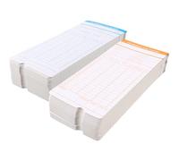 FOYTOKI Tarjetas de asistencia para empleados 200 hojas Tarjetas de control horario de papel cartón para registro de asistencia en oficina