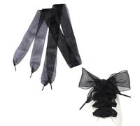 FOYTOKI Zapatos Cinta Versátil Ensanchados 4cm Negro de Encaje Cordones y Material DIY Pasion para Botas y Zapatos Casuales para Senderismo