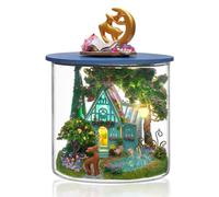 Foyucool Casa Miniatura para Montar, Casa de Muñecas con Muebles, Kit DIY para Adultos, El Regalo Ideal para Navidad o cumpleaños, Jardín de Hadas
