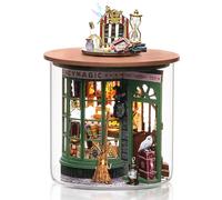 Foyucool Casa Miniatura para Montar, Casa de Muñecas con Muebles, Kit DIY para Adultos, El Regalo Ideal para Navidad o cumpleaños, Tienda Mágica
