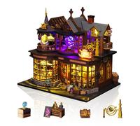 Foyucool Kit de Miniaturas para Adultos, Casa de Muñecas Completa con Accesorios, Maqueta de Madera DIY para Construir, El Regalo Ideal para Navidad o cumpleaños, La Casa del Tesoro