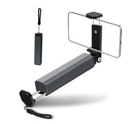 Foyucool Soporte para Teléfono de Avión, Aluminio Soporte Movil para Viajar en Avión, Rotación de 360°, Plegable y de Bolsillo, Handsfree Phone Stand Holder, Accesorios Básicos de Viaje, Gris