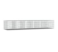 FOZICV Jaula para conejos al aire libre, 6 paneles, 327 x 79 x 54 cm, hierro galvanizado, material duradero, marco de alambre, conejera ventilada, recinto para conejos, espacioso, proporciona