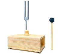 Fozriybefy DipasóN de 528 Hz con Caja de Resonancia, AleacióN de Aluminio, Altavoz de Madera, para Aromaterapia SPA, EnseñAnza de Resonancia