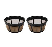 Fozriybefy Filtro de Café Reutilizable, Filtros de Café de Cesta Filtro de Café de Repuesto de 8-12 Tazas con Fondo de de Acero Inoxidable