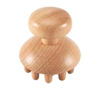Fozriybefy Herramienta de Masaje de Terapia Con Forma de de Madera Masajeador Rodillo de Masaje de Fascia Anticelulitis para Aliviar el Dolor Muscular de Cuerpo Completo