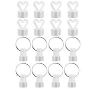 Fozriybefy Pesas de Globo de 16 Piezas para Helio, Pesas de Globo, Pesas de Globo para Globos de Helio, Juego de PláStico para Boda, CumpleañOs