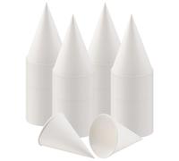 Fozriybefy Vasos de Cono de Papel, Vasos de Cono de Nieve, Vasos de Papel de Cono Recubiertos a Prueba de Fugas para Granizado, Hielo Raspado, Agua 200 Piezas